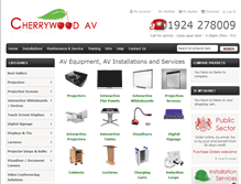 Tablet Screenshot of cherrywood-av.co.uk